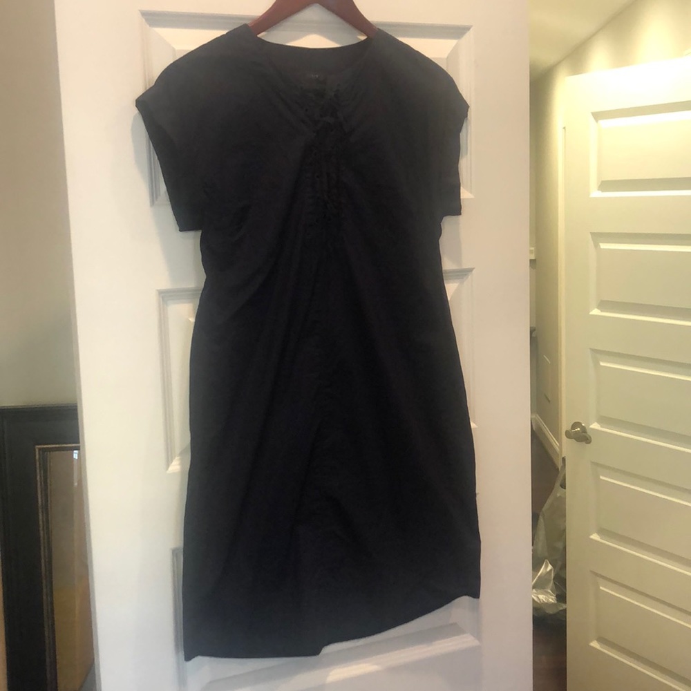 J crew lightweight navy dress.
